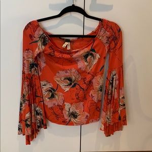 Free People floral long sleeve